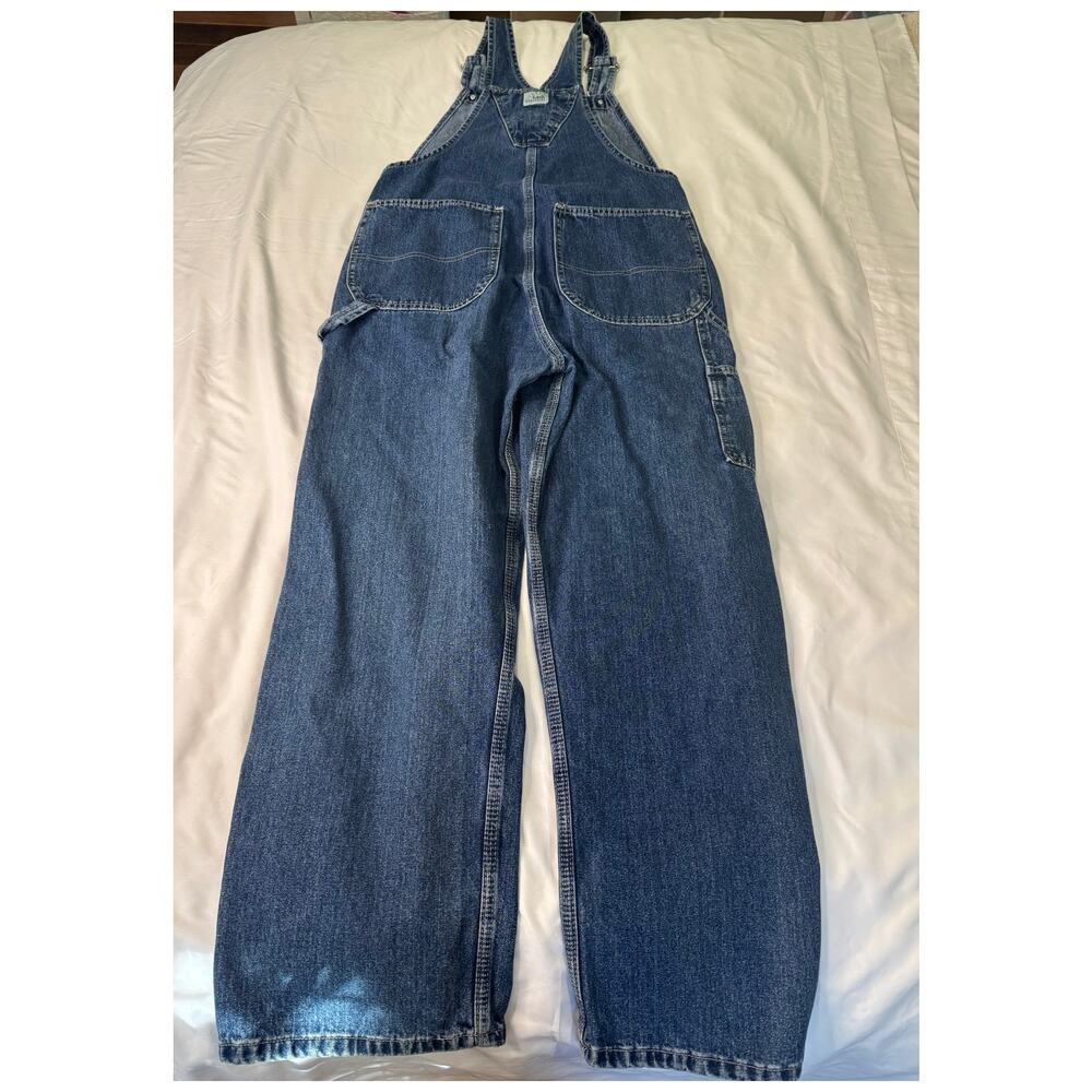Vintage Lee Riveted Dungarees Denim Overalls - Picture 7 of 14